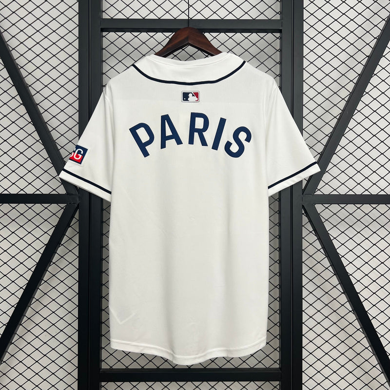 CAMISOLA DE BASEBOL DO PSG 25/26 BRANCO