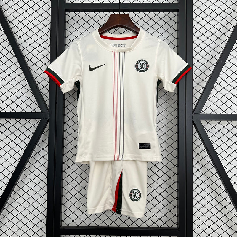 KIT INFANTIL DO CHELSEA 25/26 BRANCO