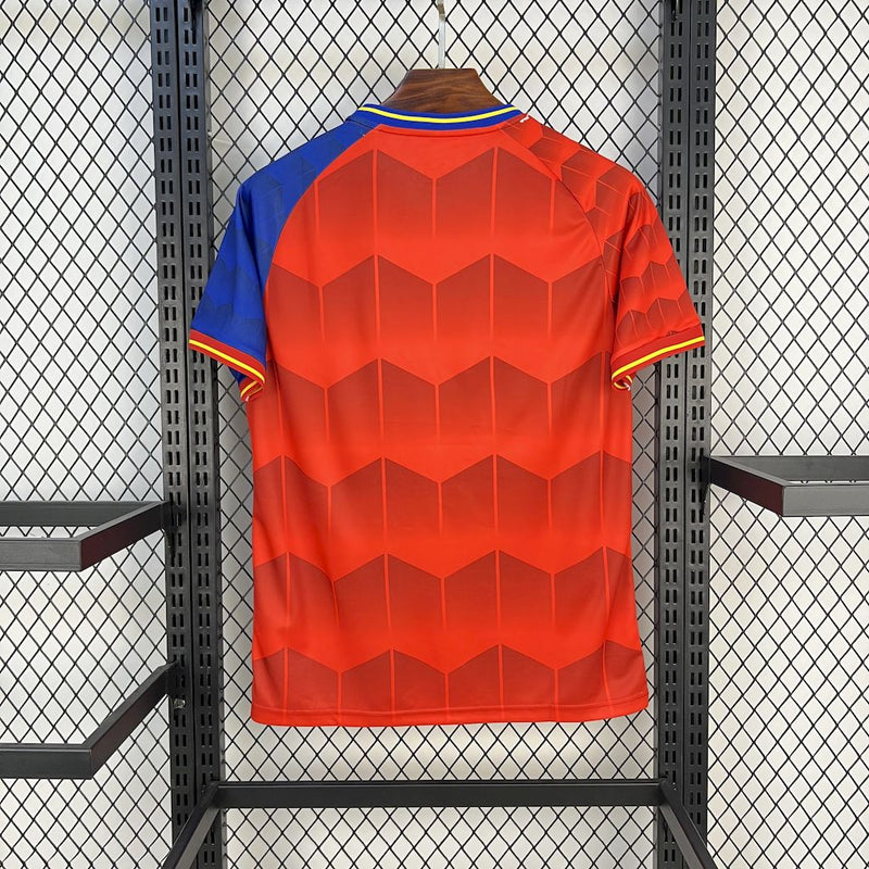 CAMISOLA DA SELEÇÃO DA ESPANHA 25/26 AZUL E VERMELHO