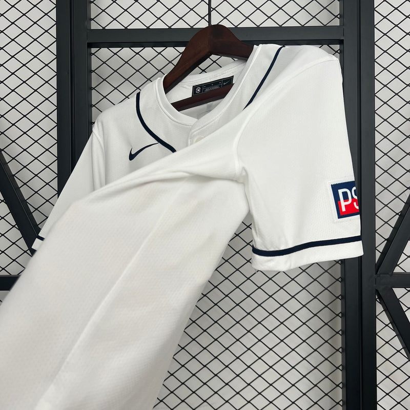 CAMISOLA DE BASEBOL DO PSG 25/26 BRANCO