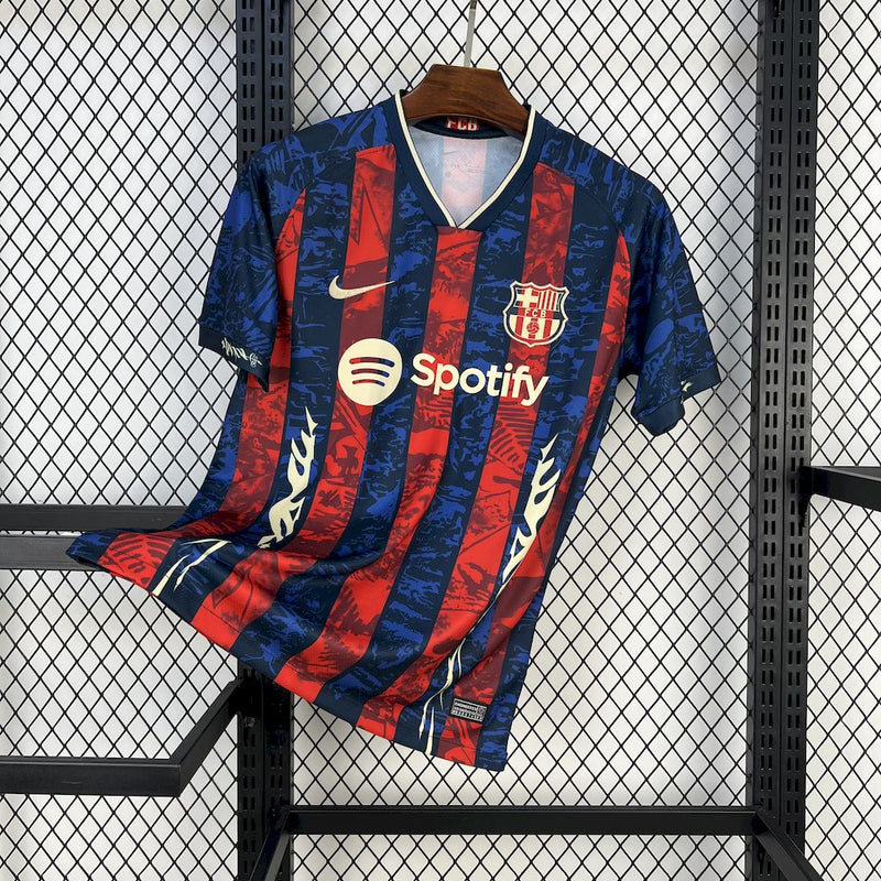 CAMISOLA DO BARCELONA 25/26 AZUL E VERMELHO