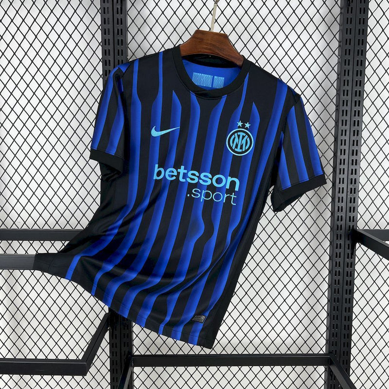 CAMISOLA DO INTER DE MILAN 25/26 AZUL E PRETO