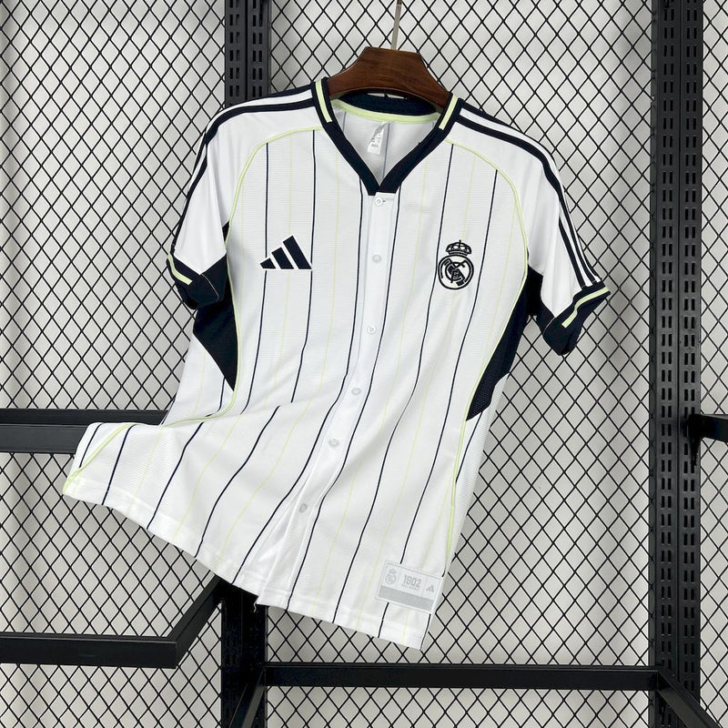 CAMISOLA DE BASEBOL DO REAL MADRID 25/26 BRANCO