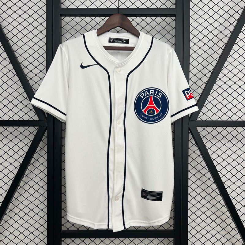 CAMISOLA DE BASEBOL DO PSG 25/26 BRANCO